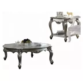 Picardy Antique Platinum Occassional Table Set
