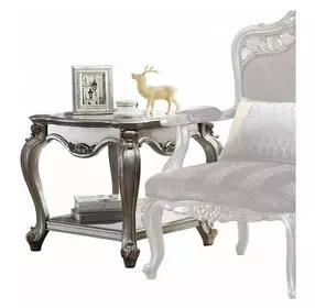Picardy Antique Platinum Square End Table