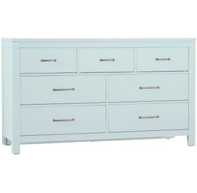Tide And Timber Blue Maple 7 Drawer Dresser