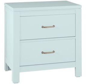 Tide And Timber Blue Maple 2 Drawer Nightstand