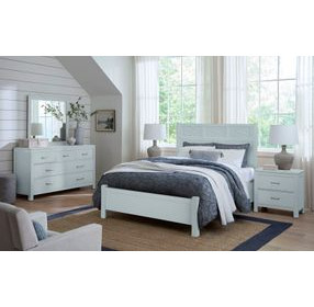 Tide And Timber Blue Maple Fretwork Panel Bedroom Set