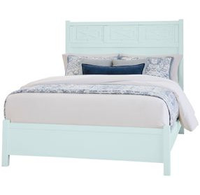 Tide And Timber Blue Maple King Fretwork Panel Bed