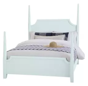 Tide And Timber Blue Maple King Pencil Poster Bed
