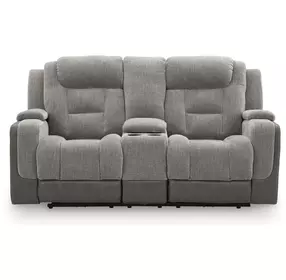 Ultimax Shadow 76" Zero Gravity Power Reclining Loveseat with Console and USB Charging