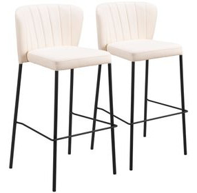 Linz Cream Bar Stool Set of 2