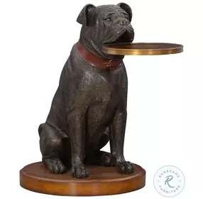 Bulldog Metallic Brown Accent Table