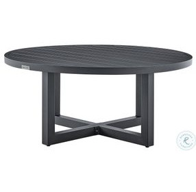Menorca Gray Outdoor Round Coffee Table