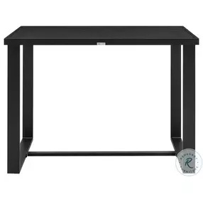 Felicia Black Outdoor Patio Counter Height Dining Table