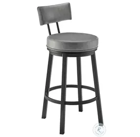 Dalza Gray Swivel Bar Stool