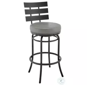 Natya Gray Swivel Bar Stool