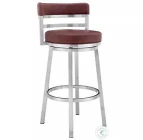 Titana Red 26" Swivel Counter Height Stool