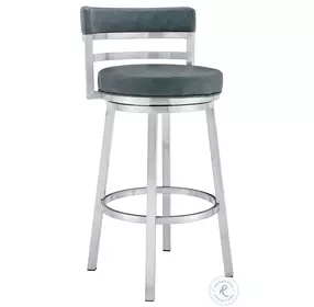 Titana Blue 26" Swivel Counter Height Stool