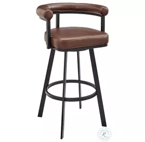 Nolagam Brown Swivel Counter Height Stool