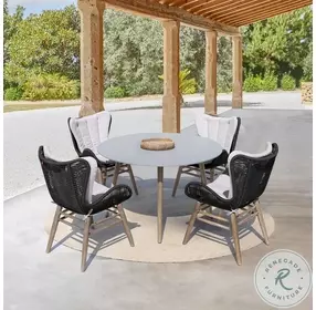 Sydney Light Eucalyptus And Gray Outdoor Round Patio Set