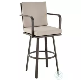 Don Brown 26" Outdoor Patio Swivel Counter Height Stool