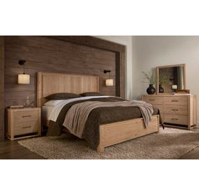 Lodge and Loft Blond Oak Radius Poster Bedroom Set