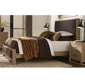 Lodge and Loft Sedona Performance Fabric Queen Upholstered Panel Bed