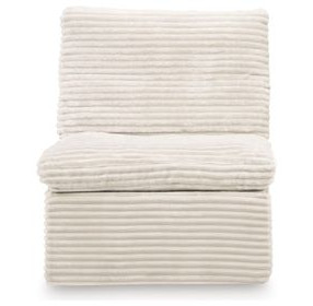 Vough Ivory Armless Chair