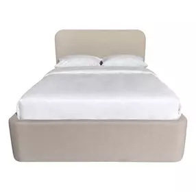 Dawson Light Gray California King Upholstered Platform Bed