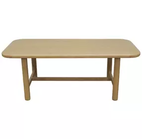 Hudson Light Oak 84" Rectangular Dining Table