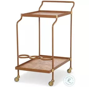 Dash Bleached Burl Bar Cart