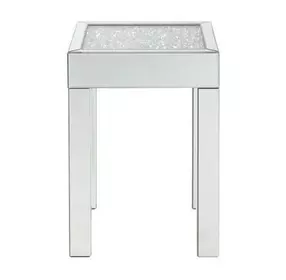 Noralie Silver Small Square End Table