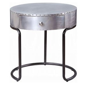 Brancaster Silver Round End Table