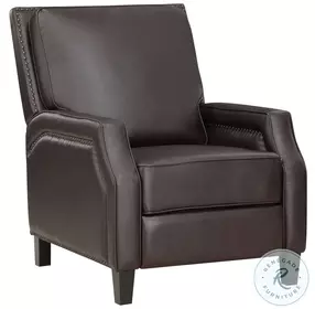 Berenson Dark Brown Push Back Recliner