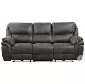 Proctor Gray Double Power Reclining Sofa