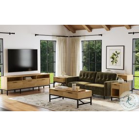 Newport Natural Oak 52" Occasional Table Set