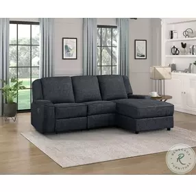 Monterey Ebony 3 Piece Reclining Sectional