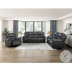 Hazen Black Double Reclining Living Room Set