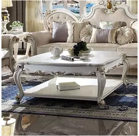 Picardy Antique Pearl Square Cocktail Table