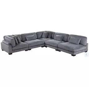 Traverse Gray 5 Piece Modular Sectional