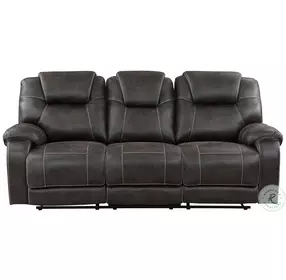 Gainesville Chocolate Double Reclining Sofa