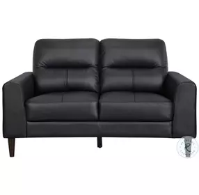 Lewes Black Loveseat