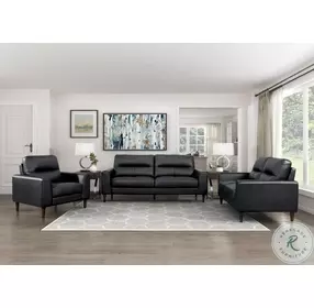 Lewes Black Living Room Set