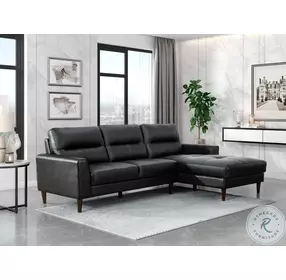 Lewes Black 2 Piece Sectional
