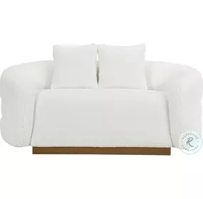 Novella White 71" Loveseat