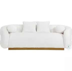 Novella White 93" Sofa