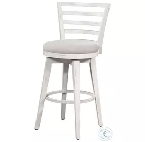 Meadowbrook Whitewash Swivel Bar Stool