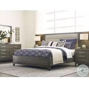 Cascade Ross Sable Upholstered Wall Panel Bedroom Set