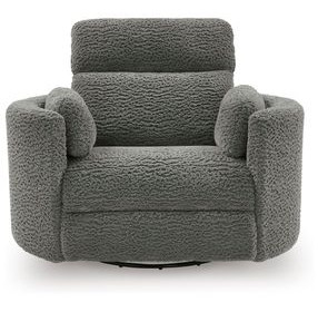 Raemondi Lead Swivel Glider Rocker Power Recliner with USB Charging and Pillows