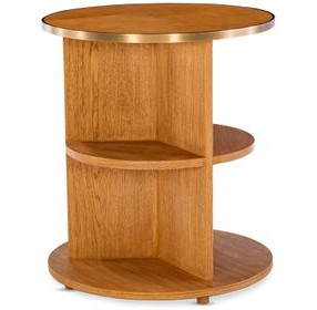 Hunter Brown Round Side Table