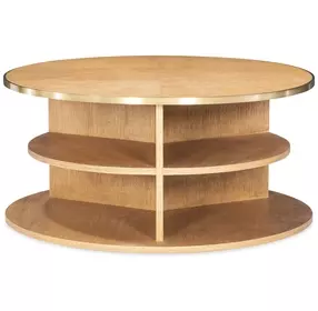 Hunter Brown Round Cocktail Table