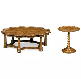 Devonshire Brown Round Occasional Table Set
