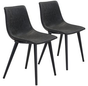 Daniel Vintage Black Dining Chair Set Of 2
