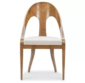 Arden White Upholstered Arm Chair