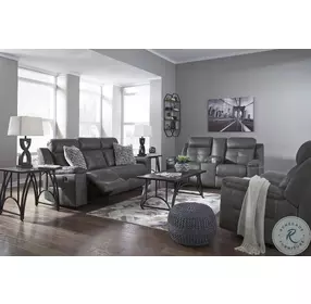Jesolo Dark Gray Reclining Living Room Set