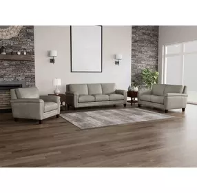 Sherwyn Stone Leather Living Room Set